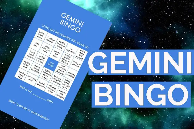 gemini bingo