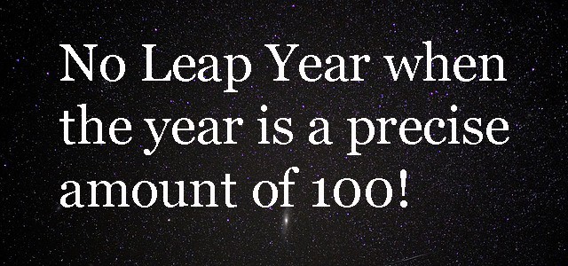 leap year 100
