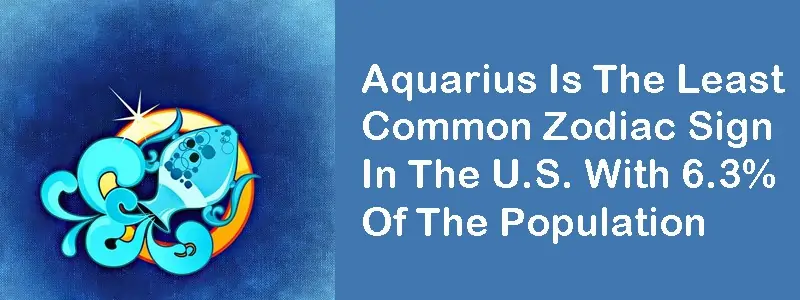 least common zodiac sign aquarius